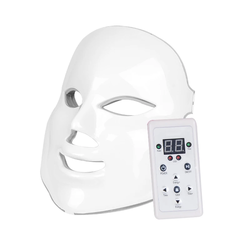  7 Color Light Face Mask Skin Rejuvenation Whitening LED Mask Photon Beauty Wrinkle Removal Machine  - 4000561989888