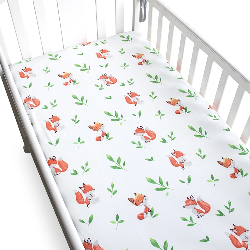 

Baby Mattress Cover Crib Baby Mattress Newborn Bed Sheet Protection Bedclothes Soft Cartoon Cotton Printing BMT021