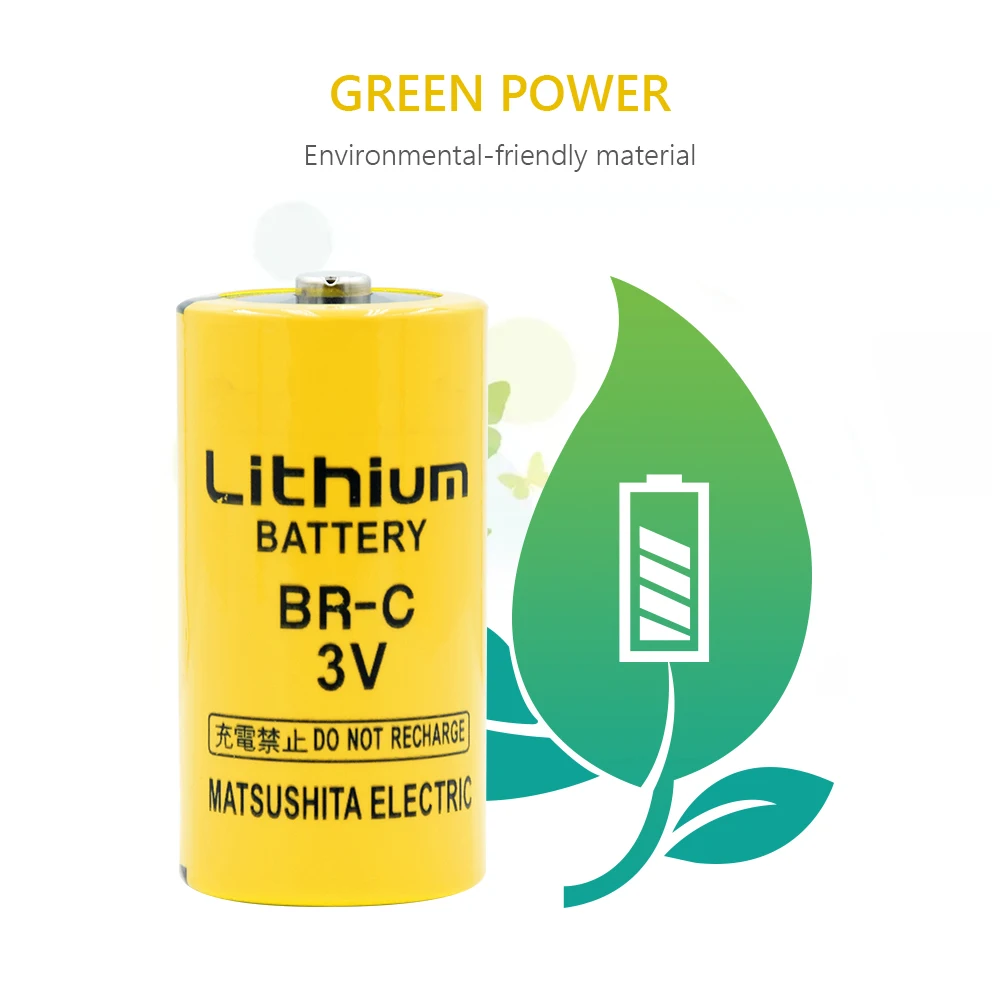 YCDC BR-C литий Батарея 3V 2200mAh PLC FANUC с Размеры литий-ионная аккумуляторная Резервное копирование батареи для калькулятор Fanuc Управление ЧПУ Системы