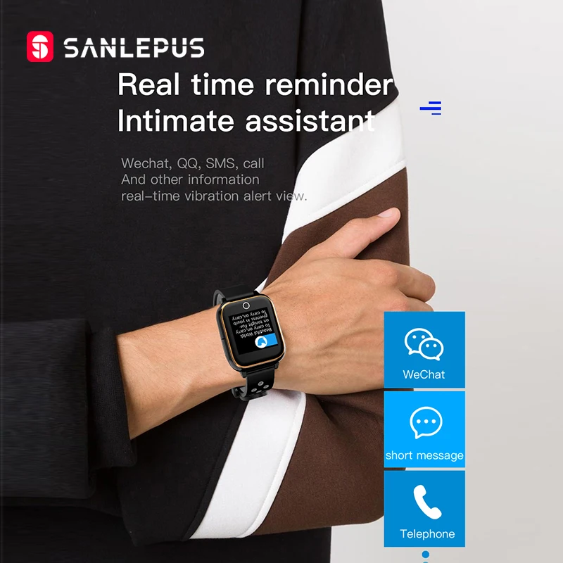 2020 SANLEPUS Smart Watch With Wireless Headphones
