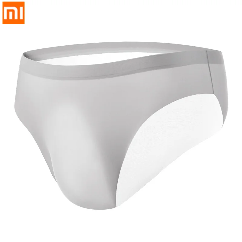 

3pcs Xiaomi 3D Sexy Men's Underwear Ice Silk Men Briefs Sexy Shorts Calzoncillos Hombre Transparent U Convex Ultra-thin Panties