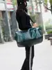 Gym Bag Leather Duffle Shoulder Bags Shoe Compartment Waterproof Outdoor Travel Large Capacity Sport Fitness Handbag  X163D 4