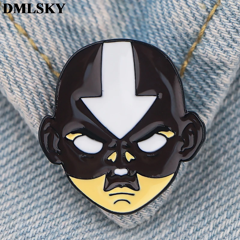 DMLSKY Аватар Последний Airbender Металлический Эмалированный штырь симпатичный значок булавки вечерние булавки брошка мультфильм ювелирные изделия Значки для одежды M4019