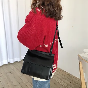 

Vento Marea Crossbody Bags For Women 2020 New Vintage Shoulder Bag In Soft Leather Black Female Satchels Handbags Strap Purses