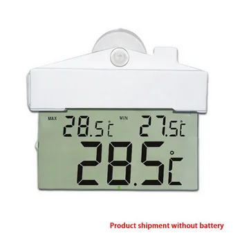 

Suction Thermometer LCD Digital Weather Station Wireless Sensor Window Hydrometer Indoor Outdoor Thermometer Temperature