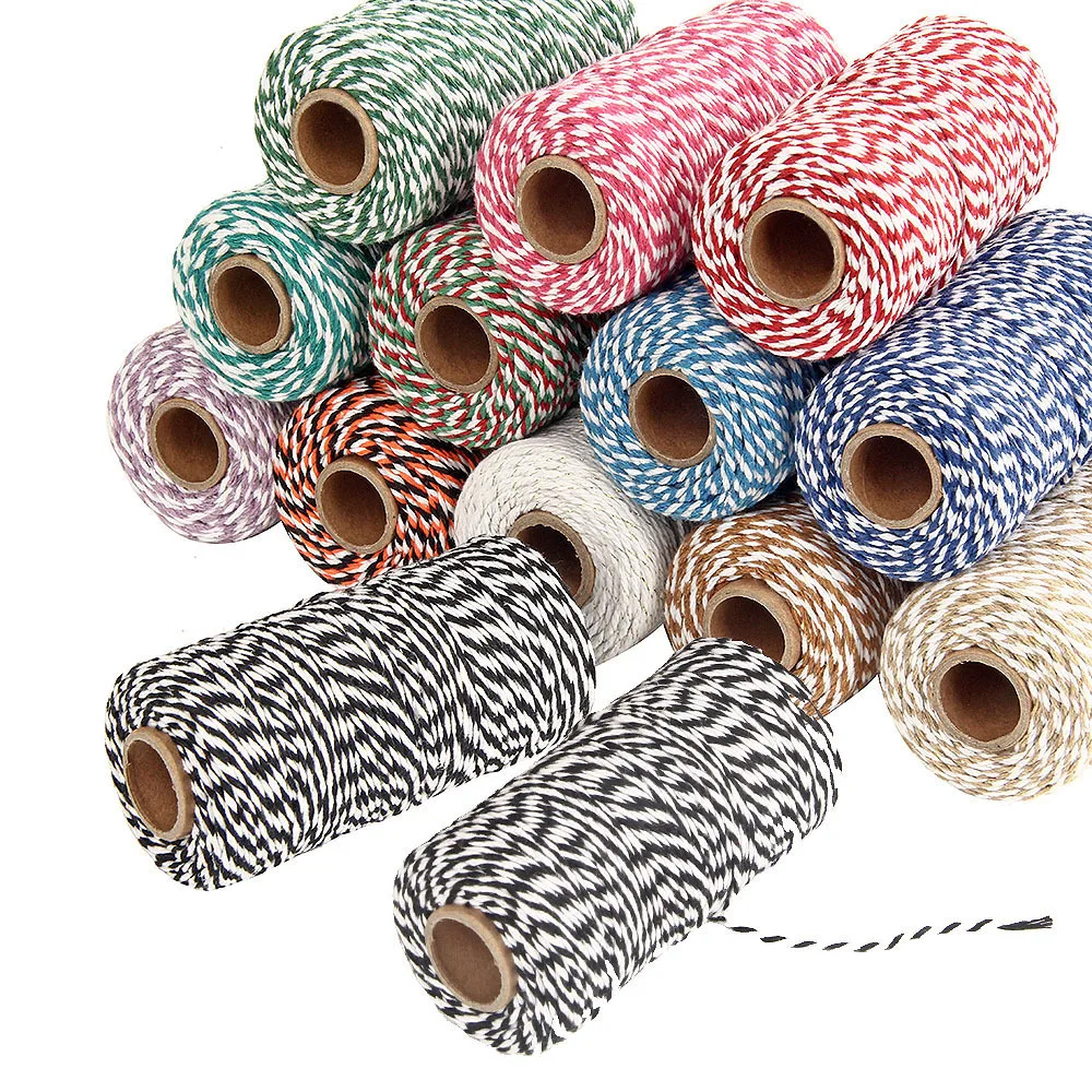 1 Rollo 100M metros Spool Cotton Bakers Twine Rollo De Colores Cordones Carrete Hazlo tú mismo Yu