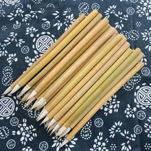 100 шт промышленный Краски специальная щетка ручка Bamboo шерстяной волос Кисть специально для нанесения клея промышленного посвященный