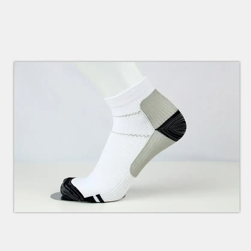 

Men Woman Plain White Running Ankle Socks Foot Compression Sock Anti-Fatigue Fitness Crew Sock Boys Cycling Summer Sport Socks