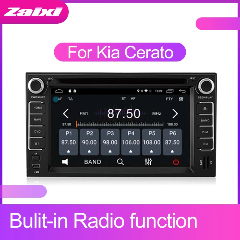 ZaiXi сенсорный экран Android для Kia Cerato 2004~ 2009 автомобильный аудио поддержка gps navi Ipod BT радиомикрофон медиа навигационная система
