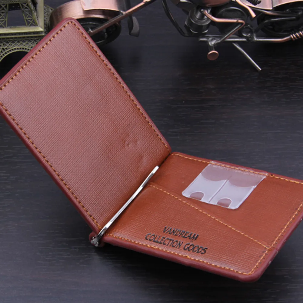 MEN short Slim Purses male clutch leather wallet Bifold Business Leathr ID Credit Card Holder Purse Pockets Billetera Hombre