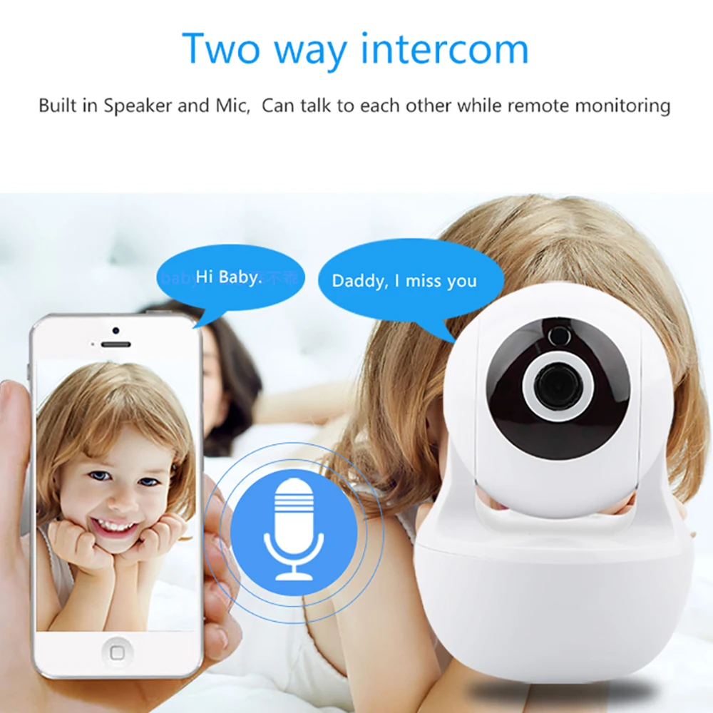 

4K Wifi Wireless Home Security IP Camera 2.0MP IR Network CCTV Surveillance Camera with Two-way Audio Baby Monitor