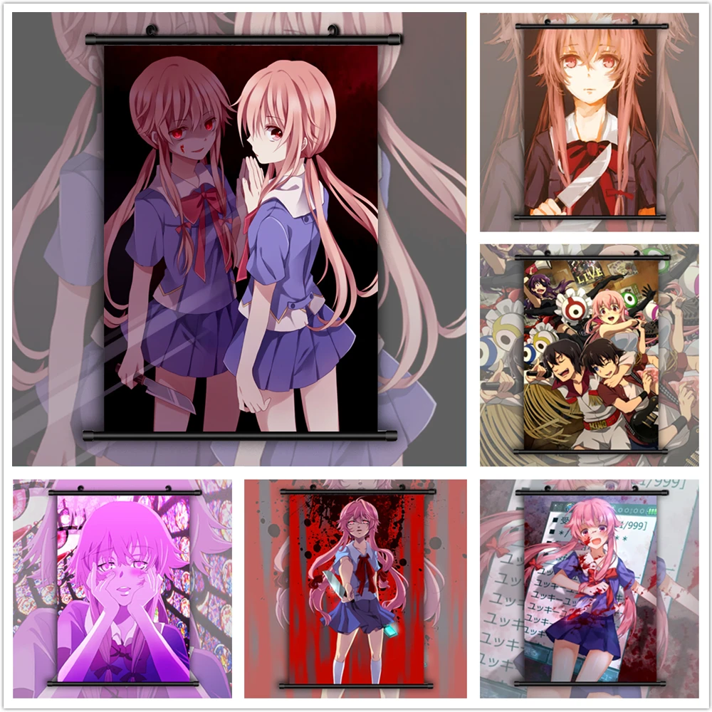 

Mirai Nikki Future Diary Anime manga wall Poster Scroll