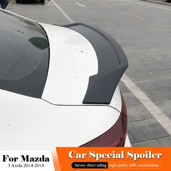 

AITWATT Car Black Spoiler For MAZDA 3 Axela 2014 to 2018 High Quality ABS Material Rear Wing Primer Color Rear White Spoiler