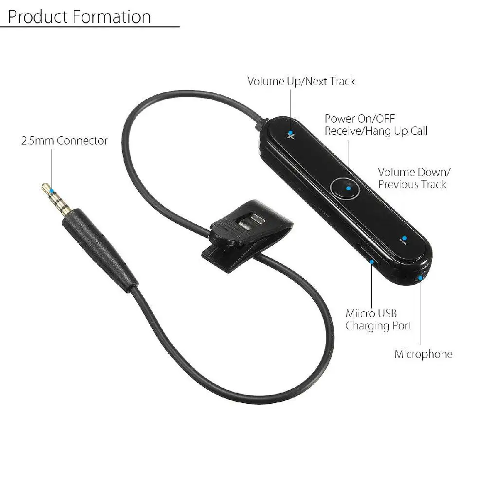 Bluetooth v4.1 беспроводной адаптер Кабельный приемник для OE2 OE2i OE QC25 наушников