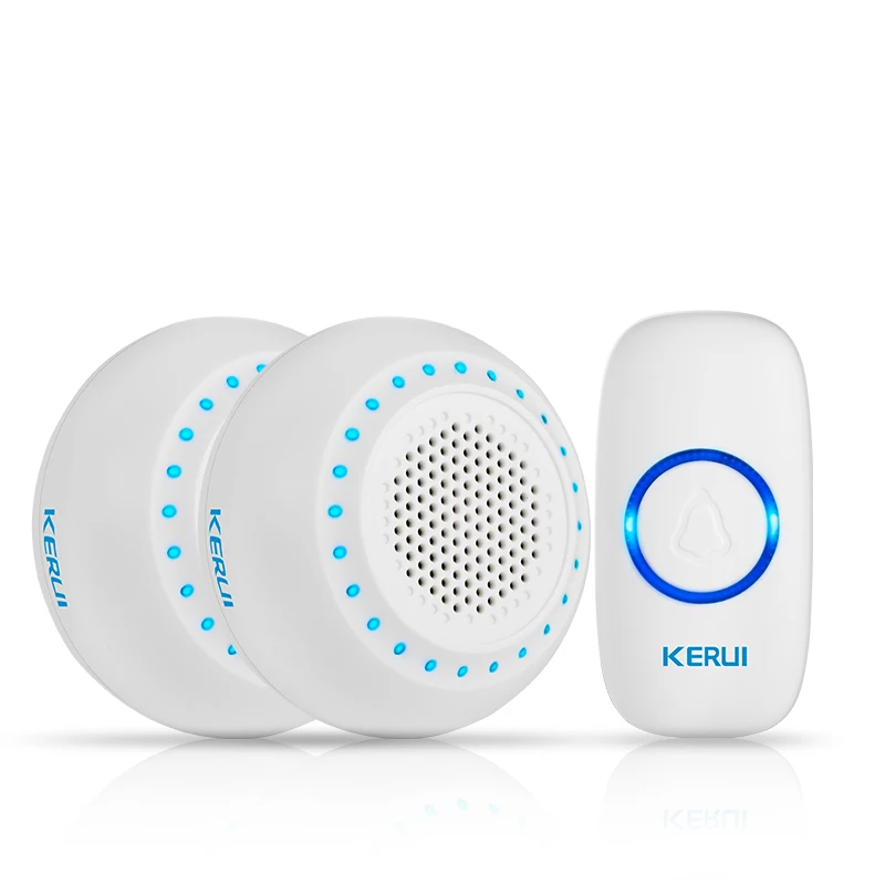KIT6 KERUI Добро пожаловать домой Водонепроницаемый дверной звонок умный беспроводной кольцевой дверной звонок 100 м передача с литиевой батареей дверной Звонок - Цвет: KIT6