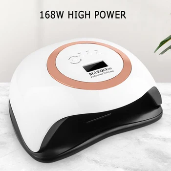 

168w Uv Led Portable Nail Dryer Light Smart Sunlight Curing All Gel Polish Harmless Fast Dry Nail Art Machine