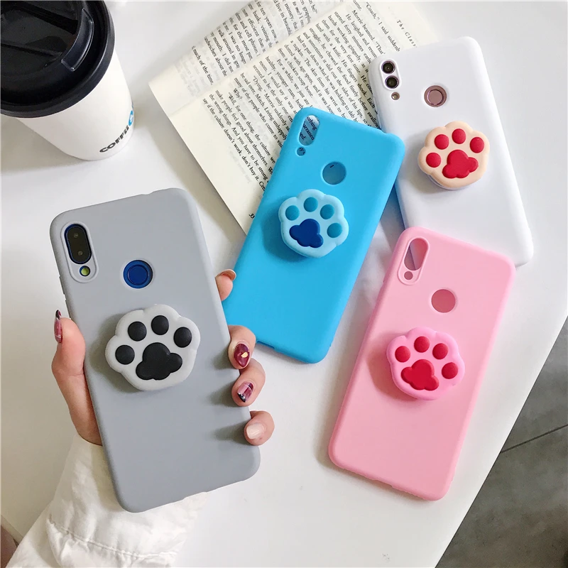 

Cat Dog Paw Print Soft Case for Xiaomi Mi 5X 6X 8 9 SE Lite 9T Pro Mix 2S Max 2 3 F1 Play CC9e CC9 Pro A1 A2 A3 Note 3 10 Cover