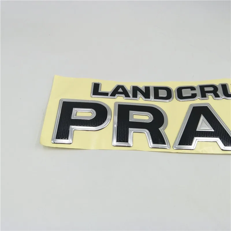 

For Toyota Land Cruiser Prado Tail Emblem Car 3D Badge Sticker Rear Trunk Letter Logo Decal