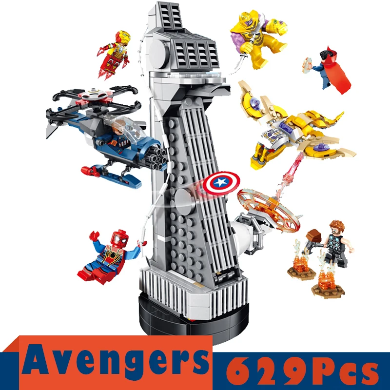 

New MOC Upgraded Version SuperHeroes Iron man Fit Legoings Marvel Avengers Tower Endgame Building Block Bricks Boy Kid Gift Toys