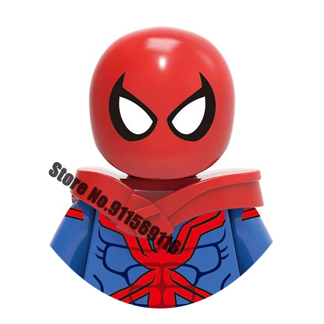 Superhero Spiderman Suit Building Blocks Bricks Mysterio Peter Parker Miles Morales Action Figures Kids Toys Christmas Gifts I-X1469