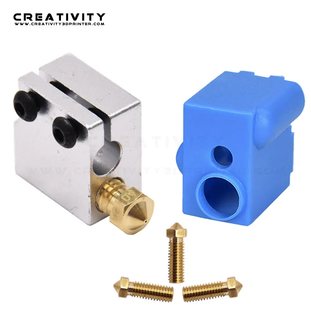 

Volcano Silicone Socks 3D Printer Parts Volcano Heated Block with Volcano Nozzle Hotend Extruder for Sidewinder X1 And Genius
