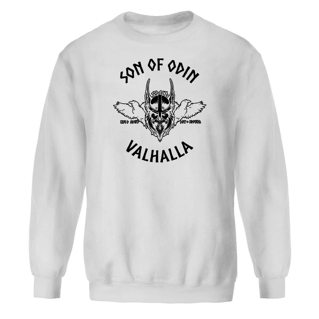 Odin Vikings Son Of Odin, свитшоты, толстовки, мужской свитер с круглым вырезом, сыны Анархи, зима-осень, уличная одежда - Цвет: white 1