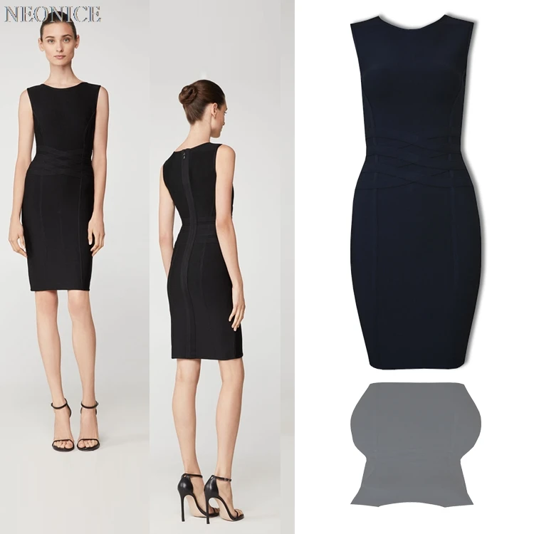 tight black tank dress