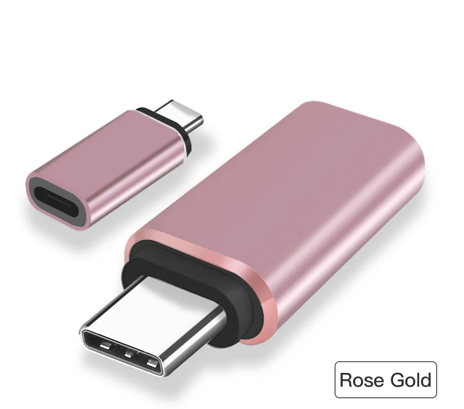 !ACCEZZ 2PC Type c OTG Adapter For iPhone Cable Female Type-c  Data Charging Connector For Huawei P20 Pro Mate 20 Samsung S9 S10 (9)