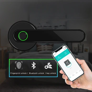 

Bluetooth Smart Remote Control Electronic Fingerprint Door Lock Security Tools for Home DQ-Drop