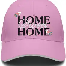 Милый дом с цветными птицами S симпатичный Регулируемый сетчатый Strapback хлопок Бейсбол Кепки Шапки