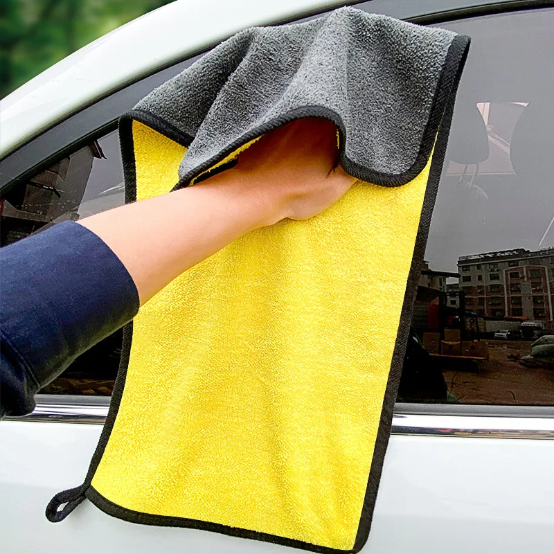 2pcs Car Cleaning Towel Washing Cloth Rag Dry Microfiber Ultra Absorbent Soft 