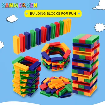 

45 Pieces DIY Tower Assembled Plastic Block Children's Stacked Building Blocks Tumbling Tower Game Family Extract Games Toy