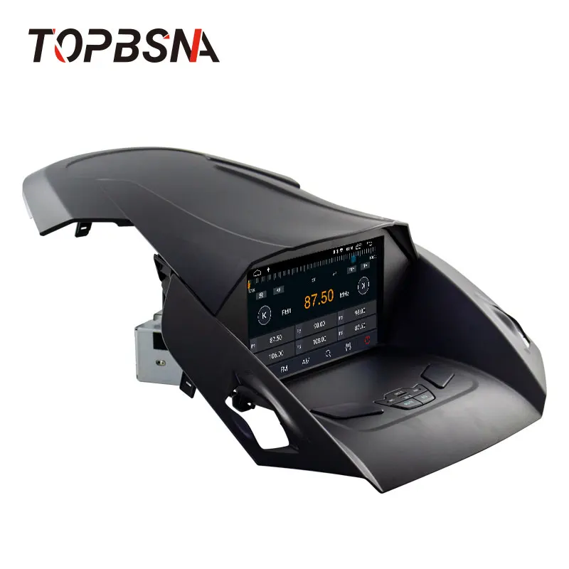 Best TOPBSNA Android 9.0 Car DVD Player For Ford Kuga Escape C-Max 2013 2014 2015 2016 2017 2018 1 Din Car Radio Stereo Headunit WIFI 4