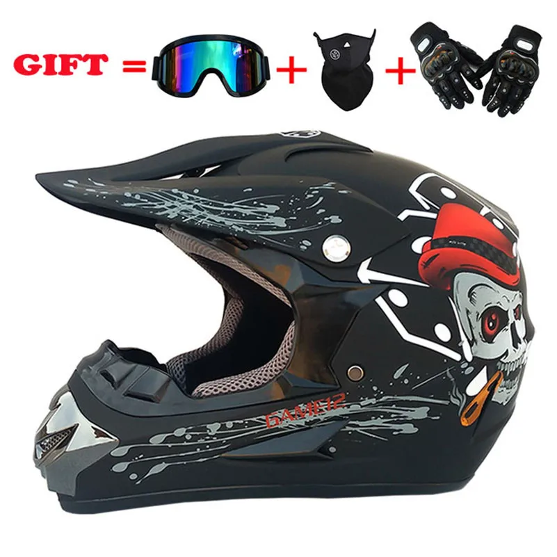 Откидной мотоциклетный шлем детский шлем для мотокросса внедорожный шлем ATV Dirt bike горные MTB DH гоночный шлем - Цвет: K