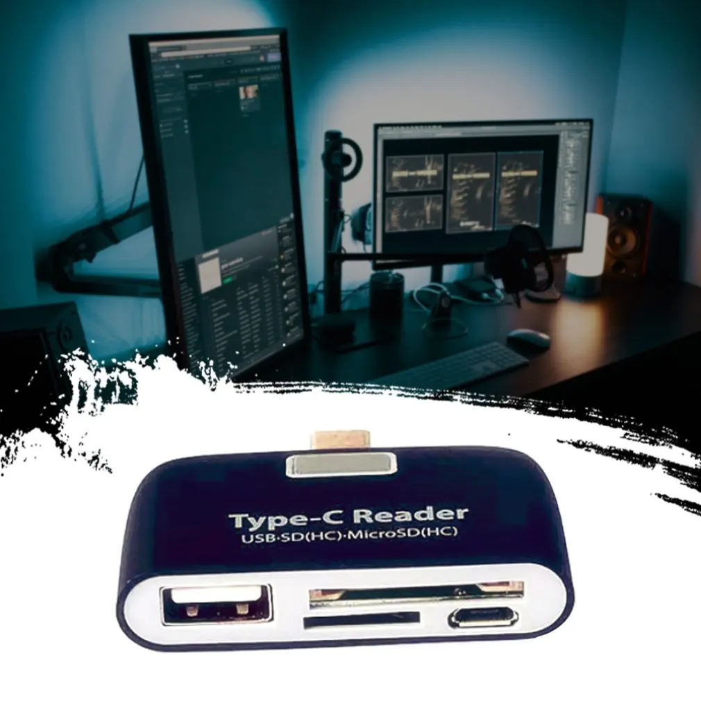 Многофункциональный адаптер для карт памяти USB 3,1 type C USB-C TF OTG кард-ридер для MAC-book Phone Tablet Card Reader