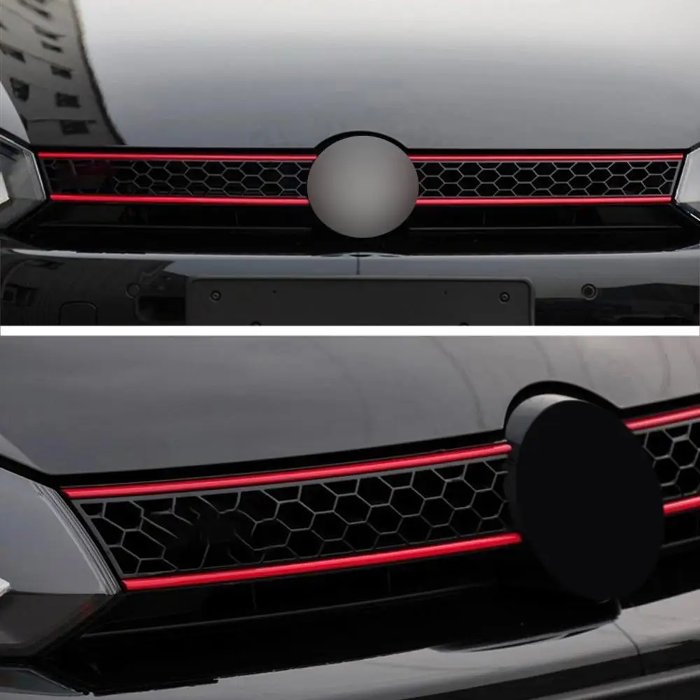 Car Sticker Strip Reflective Stickers Front Hood Grille Decals Auto Decoration Car Styling For Fit for V W Golf 6 7 Tiguan,carbon fiber car stickers,car reflective stickers,car door stickers,car stickers