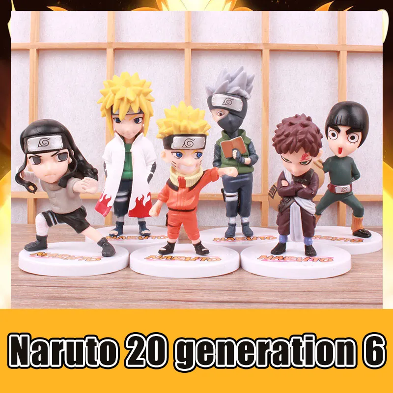 

Naruto 6pcs/set Action Figures Dolls Chess New PVC Kakashi Itachi Sasuke Model Figurines for Decoration Collection Gift Toys