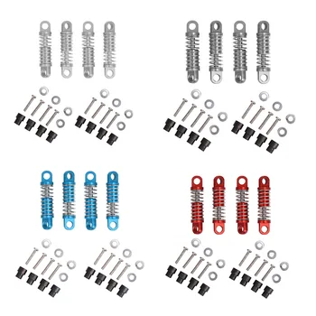 

4Pcs Alloy Shock Absorber Damper Oil Filled Type for Rc Hobby Model Car 1/28 Wltoys K969 K989 P929 Drift Rally Bigfoot,Red