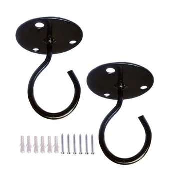 

Wall Mount Ceiling Hooks, Metal Plant Bracket Iron Wall Mount Lanterns Hangers for Hanging Bird Feeders, Lanterns
