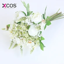 Новинка, свадебный букет высокого качества, цвета слоновой кости, розовый, фиолетовый, роза, букеты для свадьбы, подружки невесты