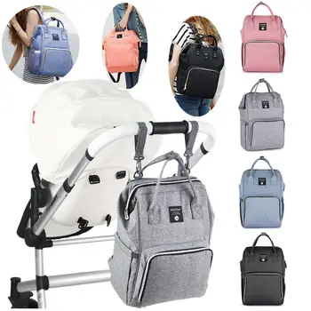 

Kuulee Multi-functional Large Capacity Women Backpack Color Matching Nylon Bag