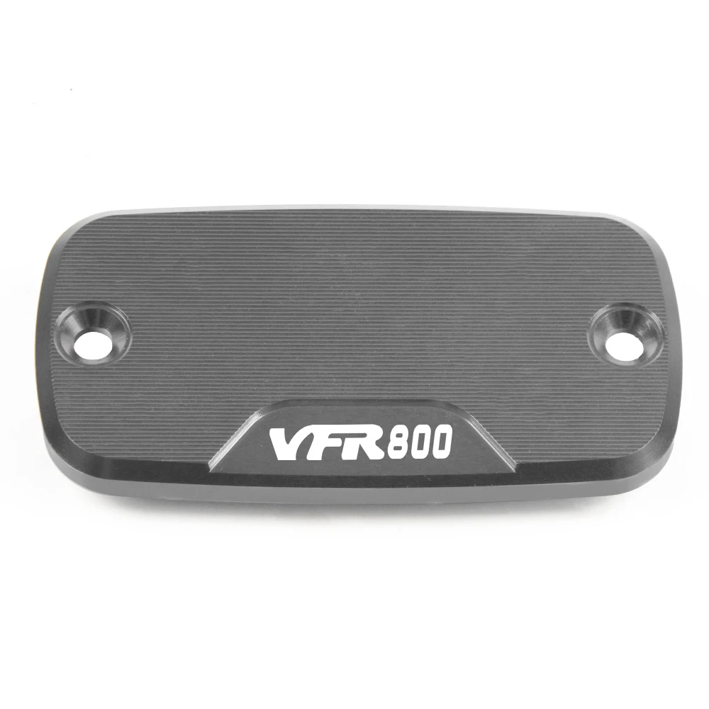 Grey Motorcycle CNC Power Part Front Brake Reservior Fluid Cap Cover Master Cylinder Plug Aluminum FOR Honda VFR 800 1998 - Цвет: Grey