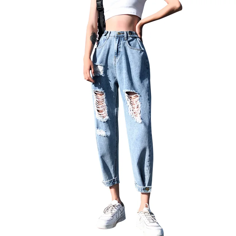 Vintage ripped boyfriend jeans Clearance