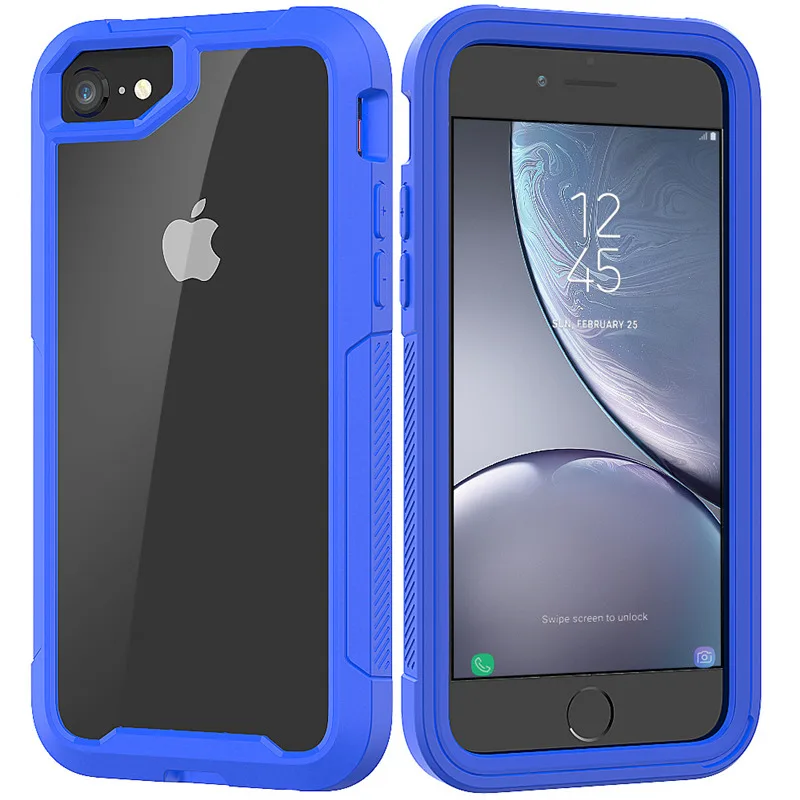 Armor Full Protection Case For iPhone 13 12 11 Pro Max Mini X XR XS Max 7 8 6S Plus Hybrid Transparent PC+TPU Antishock Cover apple 13 pro max case