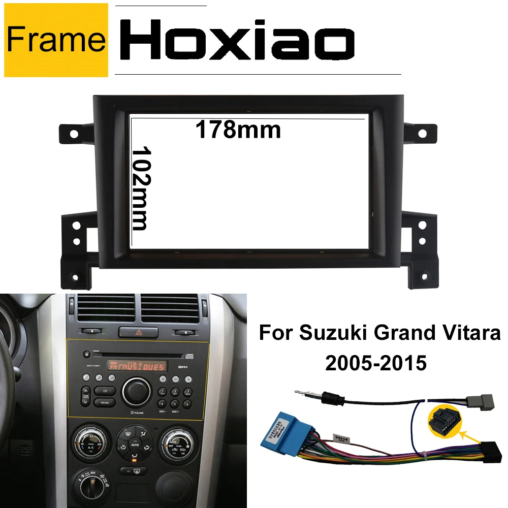 Рамка панели радиоприемника Fascia Для 2005 2006-2014 2007 2008 2009 2010 2011 Suzuki Grand Vitara