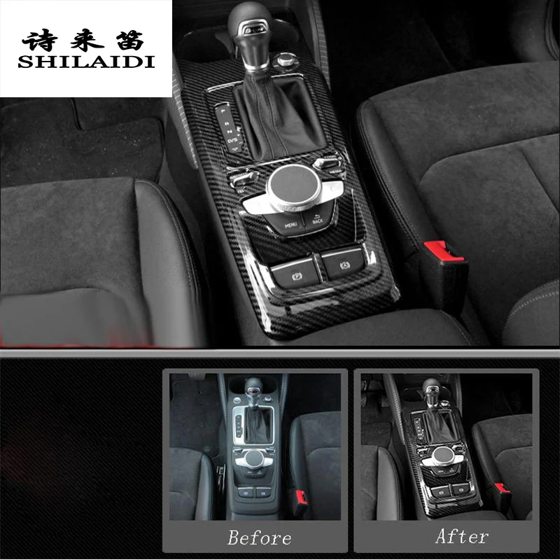 Автомобильный Стайлинг из углеродного волокна мультимедийная Подставка для рук