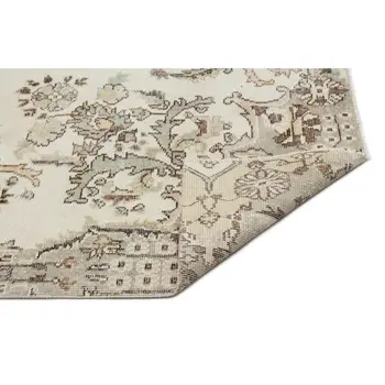 

Handmade Beige Vintage English English Area Rug 184x306 Cm-6'0''X10'0''