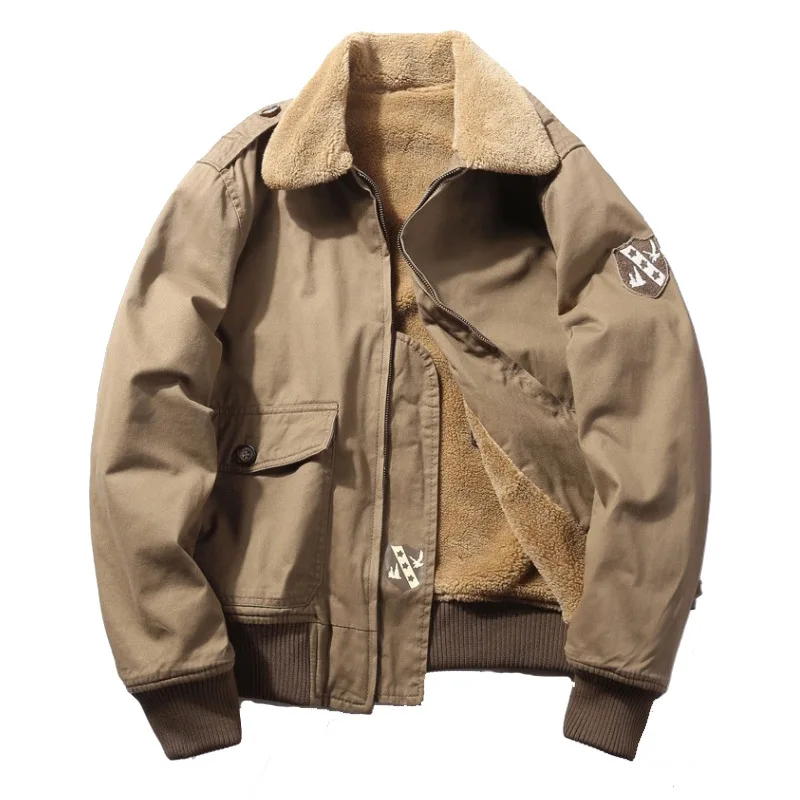 

Winter men jacket High quality Plush military jacket