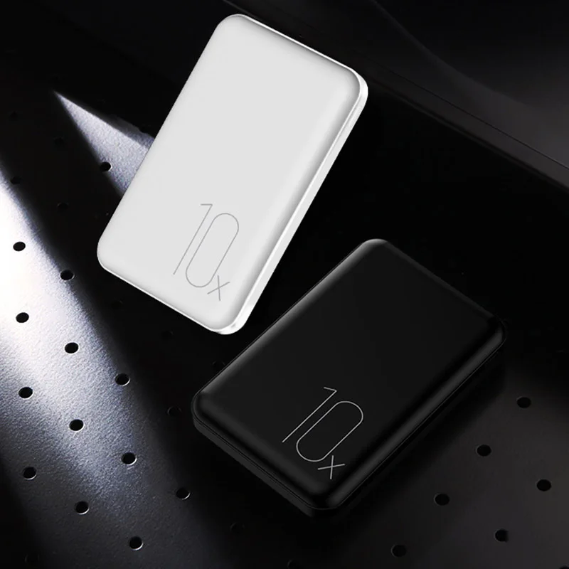 10000 мАч Мини банк питания двойные usb-порты портативный внешний аккумулятор зарядное устройство банк питания быстрая зарядка для Iphone samsung