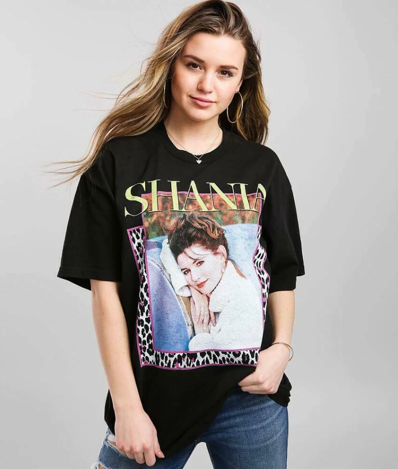Shania Twain T-Shirt Father&amp#39s Mother&amp#39s Day Tee Vintage Gift For Men Women[Black | Мужская одежда